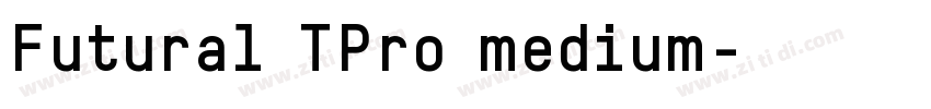 Futural TPro medium字体转换